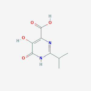 molecular formula C8H10N2O4 B1450839 5,6-二羟基-2-异丙基-嘧啶-4-羧酸 CAS No. 954241-05-5