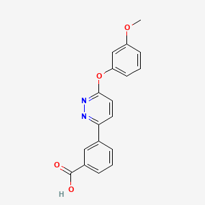 B1450850 3-[6-(3-Methoxyphenoxy)pyridazin-3-yl]benzoic acid CAS No. 1172078-50-0