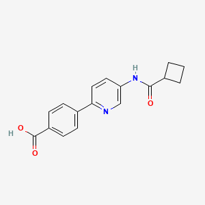 B1450853 4-(5-[(Cyclobutylcarbonyl)amino]pyridin-2-yl)benzoic acid CAS No. 1170357-94-4