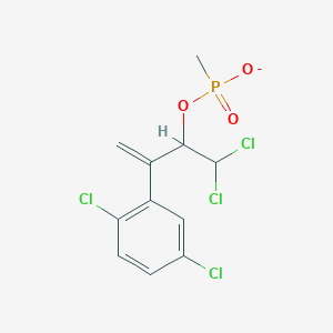 1,1-Dichloro-3-(2,5-dichlorophenyl)but-3-en-2-yl methylphosphonate