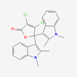 3,4-Dichloro-5,5-bis(1,2-dimethyl-1H-indol-3-yl)furan-2(5H)-one