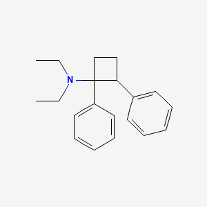 molecular formula C20H25N B14508654 N,N-Diethyl-1,2-diphenylcyclobutan-1-amine CAS No. 64032-70-8