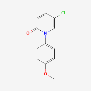 molecular formula C12H10ClNO2 B1450866 5-Chloro-1-(4-methoxyphenyl)pyridin-2(1H)-one CAS No. 725256-43-9