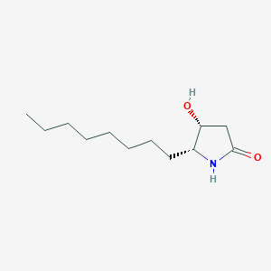 molecular formula C12H23NO2 B14508676 (4R,5R)-4-hydroxy-5-octylpyrrolidin-2-one CAS No. 63697-71-2