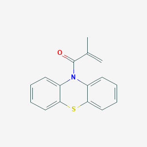 molecular formula C16H13NOS B14508686 2-Methyl-1-(10H-phenothiazin-10-YL)prop-2-EN-1-one CAS No. 64339-55-5