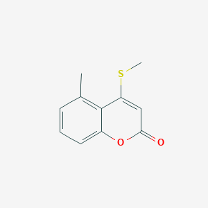 5-Methyl-4-(methylsulfanyl)-2H-1-benzopyran-2-one