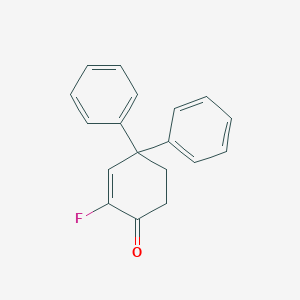 2-Fluoro-4,4-diphenylcyclohex-2-en-1-one