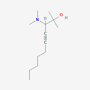 molecular formula C13H25NO B14508739 3-(Dimethylamino)-2-methyldec-4-YN-2-OL CAS No. 62753-04-2