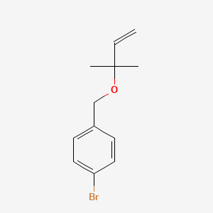 1-Bromo-4-{[(2-methylbut-3-en-2-yl)oxy]methyl}benzene