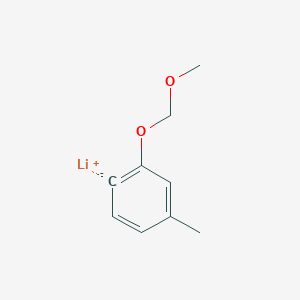 molecular formula C9H11LiO2 B14508745 lithium;1-(methoxymethoxy)-3-methylbenzene-6-ide CAS No. 63063-81-0