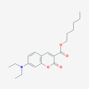 molecular formula C20H27NO4 B1450879 己基7-(二乙基氨基)香豆素-3-羧酸酯 CAS No. 851963-03-6