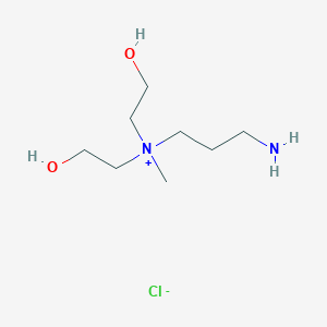 3-Amino-N,N-bis(2-hydroxyethyl)-N-methylpropan-1-aminium chloride