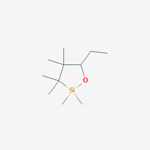 molecular formula C11H24OSi B14508813 5-Ethyl-2,2,3,3,4,4-hexamethyl-1,2-oxasilolane CAS No. 64588-35-8