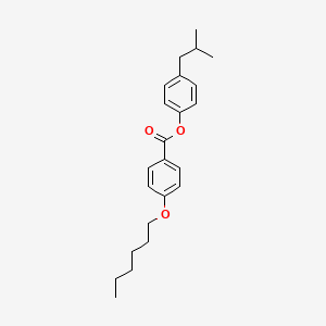 4-(2-Methylpropyl)phenyl 4-(hexyloxy)benzoate