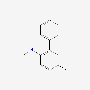 molecular formula C15H17N B14508851 N,N,5-Trimethyl[1,1'-biphenyl]-2-amine CAS No. 63113-41-7