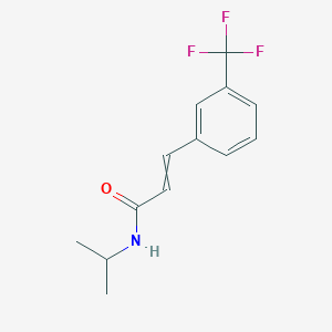 molecular formula C13H14F3NO B14508862 N-(Propan-2-yl)-3-[3-(trifluoromethyl)phenyl]prop-2-enamide CAS No. 64380-28-5