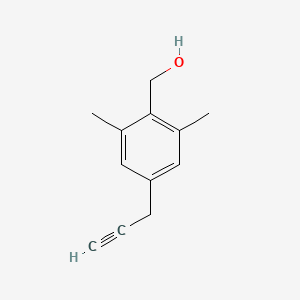 molecular formula C12H14O B14508871 [2,6-Dimethyl-4-(prop-2-yn-1-yl)phenyl]methanol CAS No. 64122-24-3