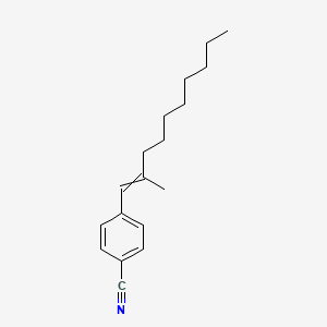 molecular formula C18H25N B14508877 4-(2-Methyldec-1-EN-1-YL)benzonitrile CAS No. 62856-15-9