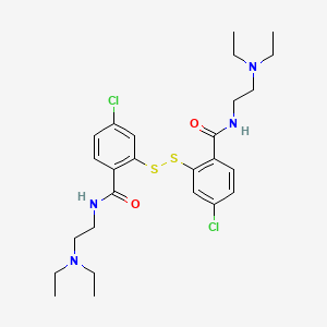 2,2'-Disulfanediylbis{4-chloro-N-[2-(diethylamino)ethyl]benzamide}