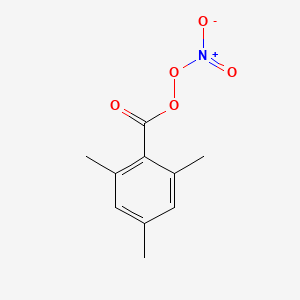 molecular formula C10H11NO5 B14508916 (Nitroperoxy)(2,4,6-trimethylphenyl)methanone CAS No. 62820-97-7