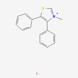 molecular formula C16H14INS B14508928 3-Methyl-4,5-diphenyl-1,3-thiazol-3-ium iodide CAS No. 62993-86-6