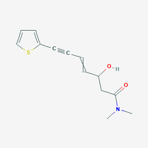 3-Hydroxy-N,N-dimethyl-7-(thiophen-2-yl)hept-4-en-6-ynamide