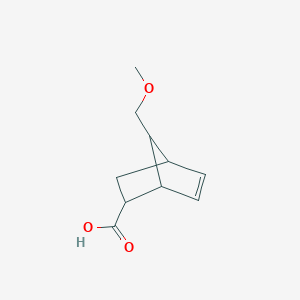 molecular formula C10H14O3 B14508959 7-(Methoxymethyl)bicyclo[2.2.1]hept-5-ene-2-carboxylic acid CAS No. 62912-26-9