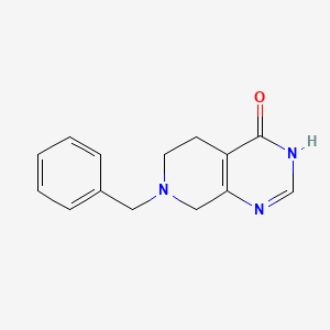molecular formula C14H15N3O B1450899 7-Benzyl-5,6,7,8-tetrahydropyrido[3,4-D]pyrimidin-4(3H)-one CAS No. 62458-96-2