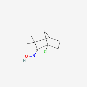 molecular formula C9H14ClNO B14508994 N-(1-Chloro-3,3-dimethylbicyclo[2.2.1]heptan-2-ylidene)hydroxylamine CAS No. 62853-90-1