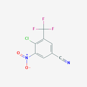 4-Chloro-3-nitro-5-(trifluoromethyl)benzonitrile