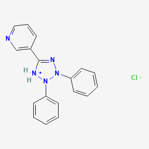 2,3-Diphenyl-5-(pyridin-3-yl)-2,3-dihydro-1H-tetrazol-1-ium chloride