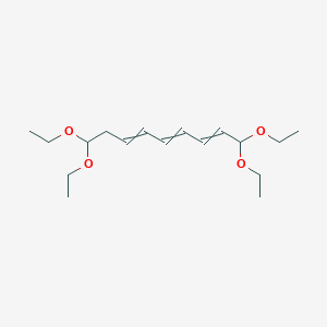 molecular formula C17H30O4 B14509022 1,1,9,9-Tetraethoxynona-2,4,6-triene CAS No. 63255-16-3