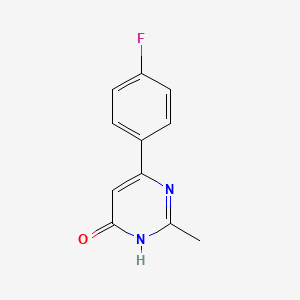 molecular formula C11H9FN2O B1450903 4-(4-Fluorophenyl)-6-hydroxy-2-methylpyrimidine CAS No. 178430-09-6