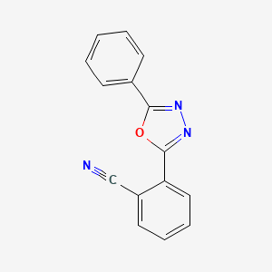 molecular formula C15H9N3O B14509033 2-(5-Phenyl-1,3,4-oxadiazol-2-yl)benzonitrile CAS No. 62715-70-2