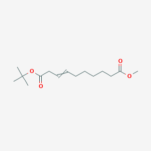 molecular formula C15H26O4 B14509051 1-Tert-butyl 10-methyl dec-3-enedioate CAS No. 63254-49-9