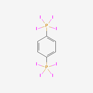 (1,4-Phenylene)bis(tetraiodo-lambda~5~-phosphane)