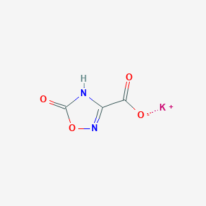 molecular formula C3HKN2O4 B1450911 Potassium 5-oxo-2,5-dihydro-1,2,4-oxadiazole-3-carboxylate CAS No. 1803582-45-7