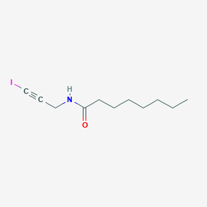 molecular formula C11H18INO B14509125 N-(3-Iodoprop-2-YN-1-YL)octanamide CAS No. 62899-28-9