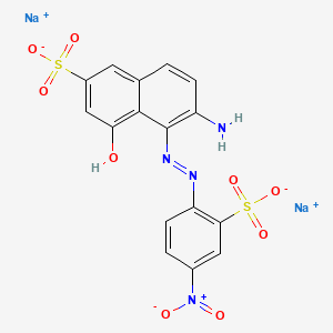 2-Naphthalenesulfonic acid, 6-amino-4-hydroxy-5-[(4-nitro-2-sulfophenyl)azo]-, disodium salt