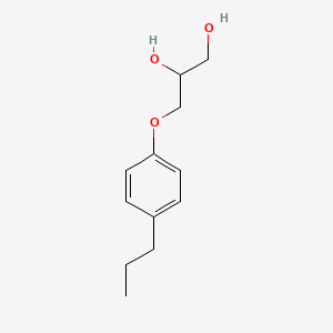 molecular formula C12H18O3 B14509155 3-(p-Propylphenoxy)-1,2-propanediol CAS No. 63991-79-7