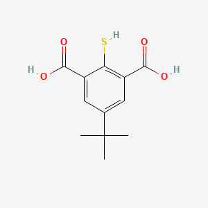 molecular formula C12H14O4S B14509187 5-Tert-butyl-2-sulfanylbenzene-1,3-dicarboxylic acid CAS No. 64407-86-9