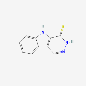 molecular formula C10H7N3S B1450919 5H-pyridazino[4,5-b]indole-4-thiol CAS No. 70107-08-3