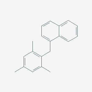 molecular formula C20H20 B14509199 1-[(2,4,6-Trimethylphenyl)methyl]naphthalene CAS No. 62784-87-6