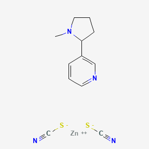 S-(3-(1-Methyl-2-pyrrolidinyl)pyridine)bis(thiocyanato)zinc