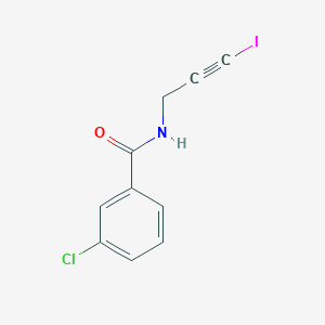 3-Chloro-N-(3-iodoprop-2-yn-1-yl)benzamide