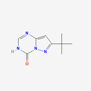 molecular formula C9H12N4O B1450926 7-叔丁基吡唑并[1,5-a][1,3,5]三嗪-4(3H)-酮 CAS No. 1286279-33-1