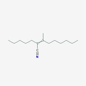 molecular formula C15H27N B14509262 3-Methyl-2-pentylnon-2-enenitrile CAS No. 63967-53-3