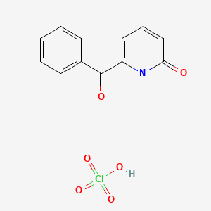 6-Benzoyl-1-methylpyridin-2-one;perchloric acid