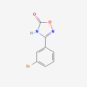 molecular formula C8H5BrN2O2 B1450932 3-(3-Bromophenyl)-4,5-dihydro-1,2,4-oxadiazol-5-one CAS No. 26904-01-8