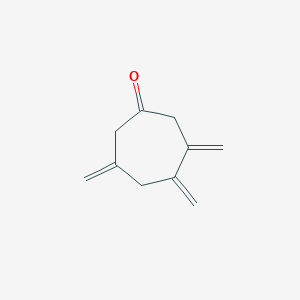 molecular formula C10H12O B14509341 3,4,6-Trimethylidenecycloheptan-1-one CAS No. 62870-32-0